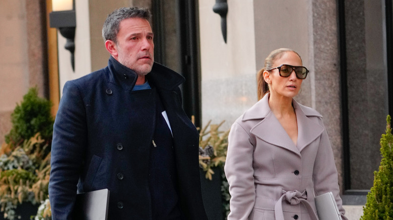 Ben Affleck and Jennifer Lopez walking