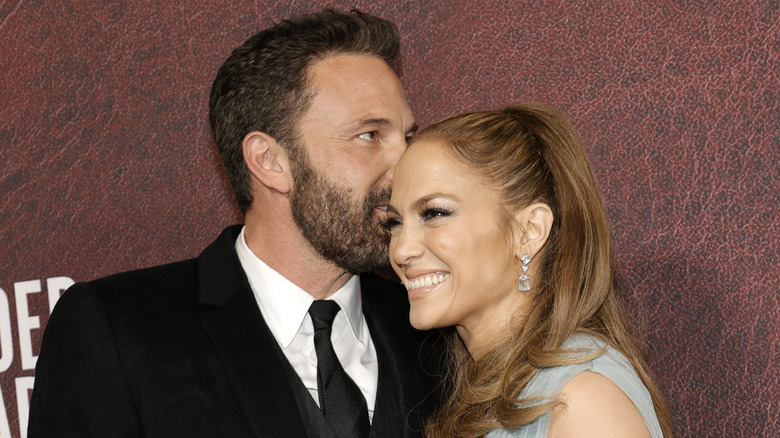 Ben Affleck and Jennifer Lopez together on the red carpet