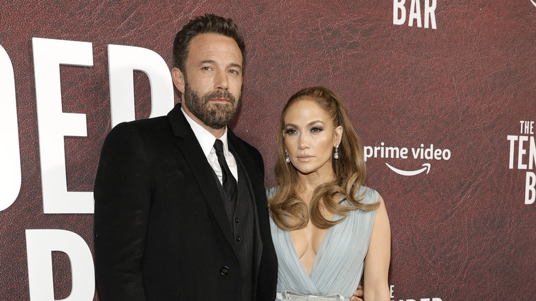 Jennifer Lopez and Ben Affleck pose 