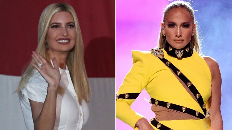 Ivanka Trump and Jennifer Lopez side by side