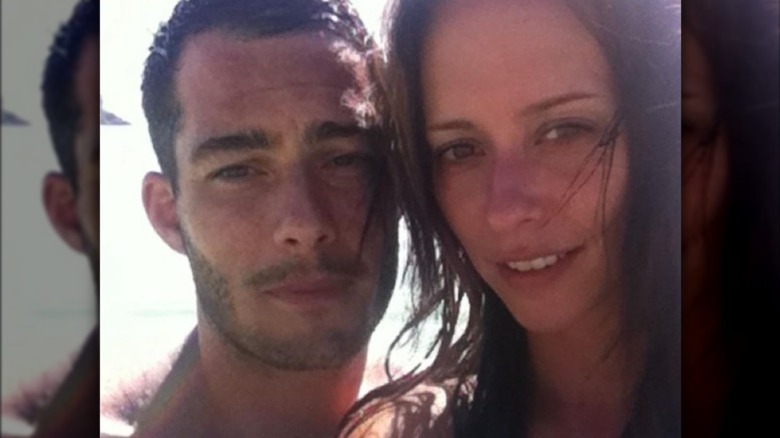 A selfie of Jennifer Love Hewitt and Brian Hallisay 