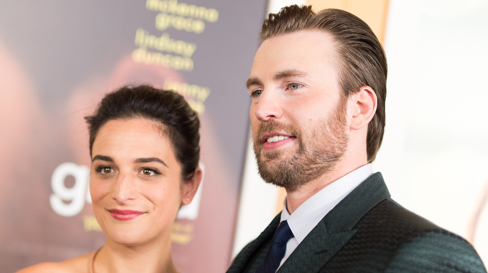 Jenny Slate and Chris Evans