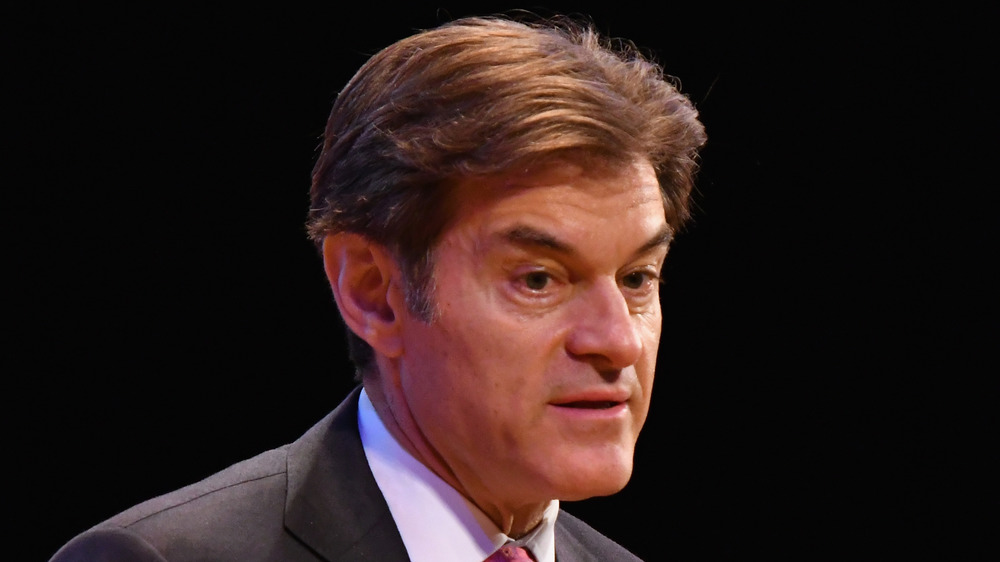 Dr. Oz with a serious expression