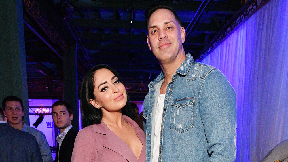 Angelina Pivarnick and Chris Larangeira at an event