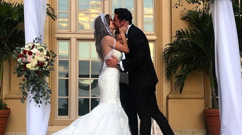 Jessie Watters and Emma celebrate their wedding