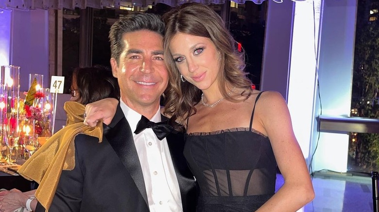 Jesse Watters posing with Emma DiGiovine