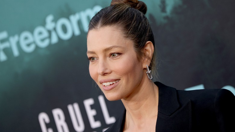 Jessica Biel smiling