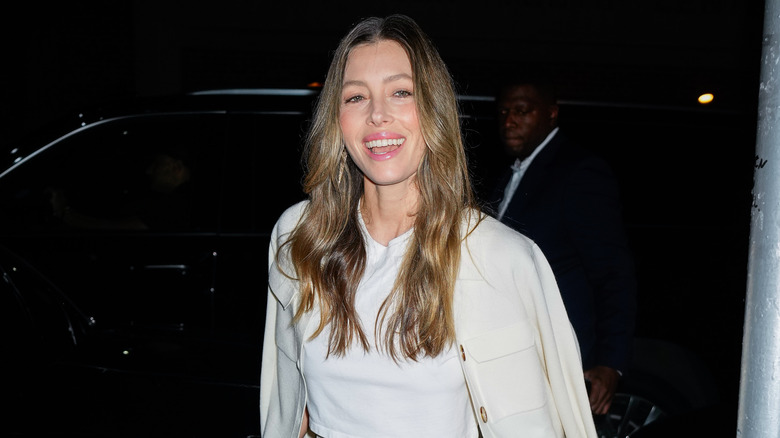 Jessica Biel smiling