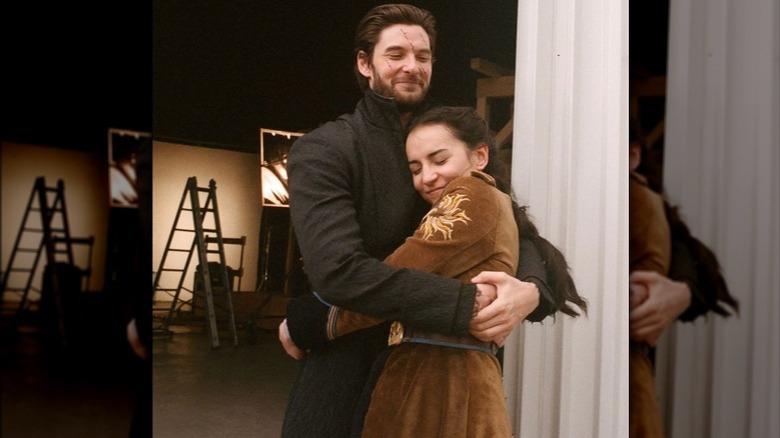 Ben Barnes embraces Jessie Mei Li 