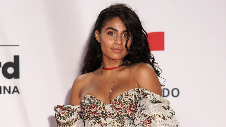 Jessie Reyez poses at the 2020 Billboard Latin Music Awards