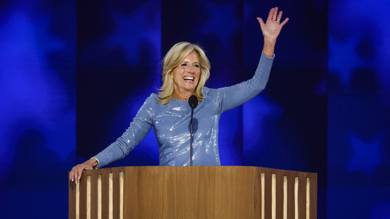 Jill Biden at the podium