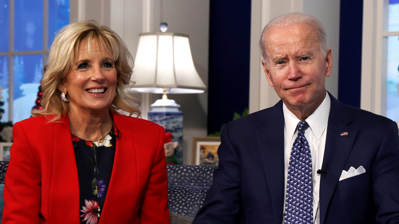Jill and Joe Biden posing