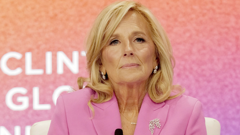 Jill Biden wearing a pink suit