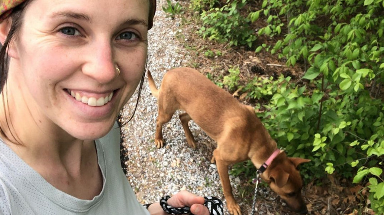 Jill Duggar and her dog Fena