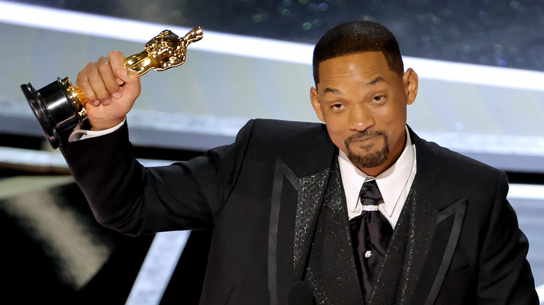 Will Smith with his Oscar