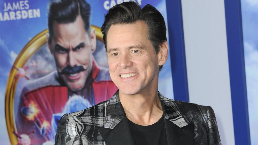 Jim Carrey at the premiere of Sonic The Hedgehog