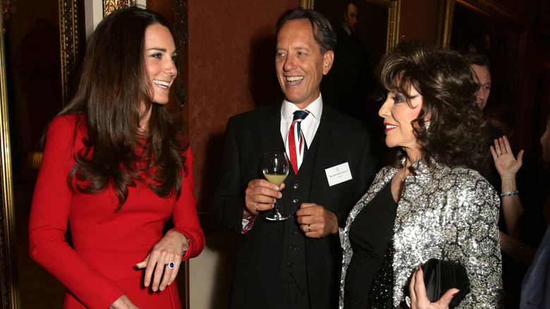 Kate Middleton with Joan Collins