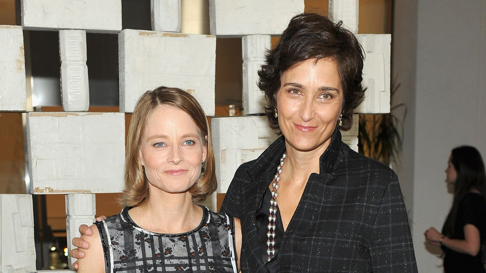 Jodie Foster and Alexandra Hedison smiling