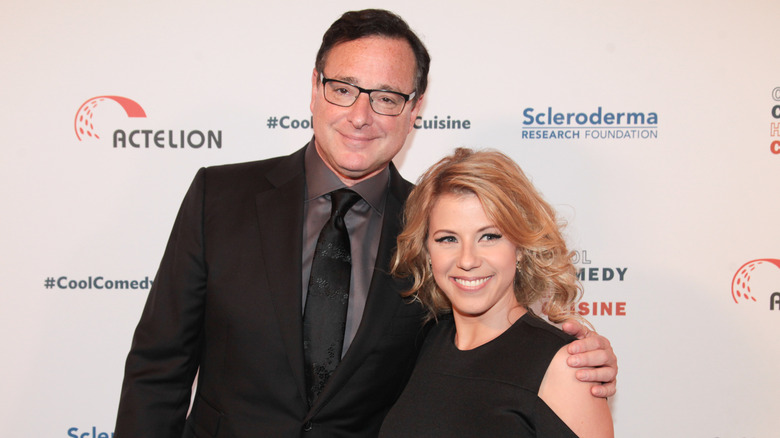 Jodi Sweetin poses with Bob Saget 