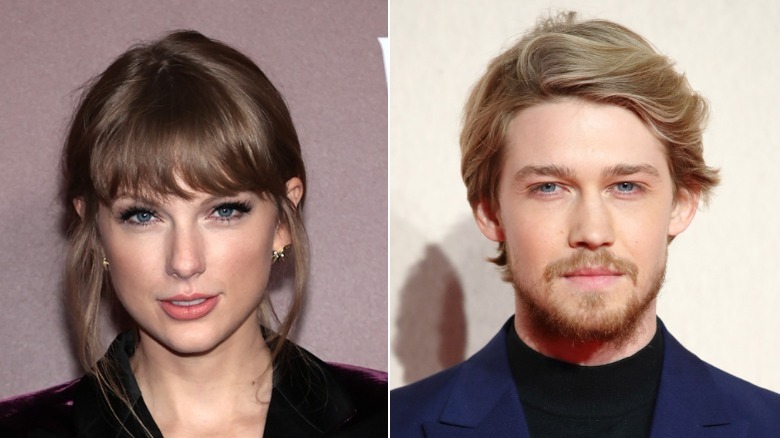 Taylor Swift and Joe Alwyn side by side 