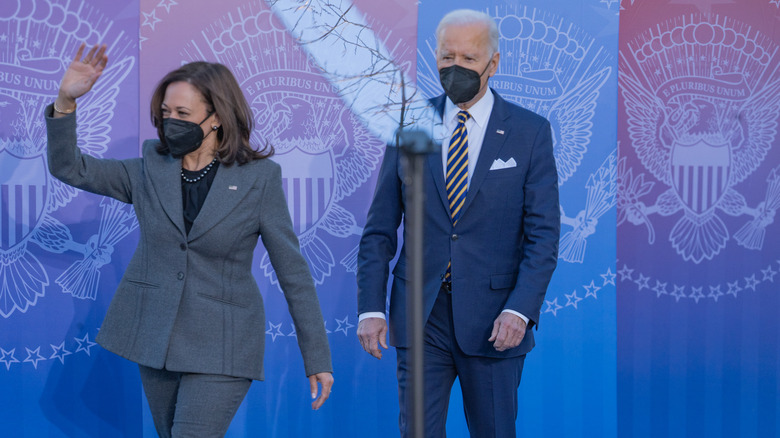 Joe Biden and Kamala Harris at Atlanta University