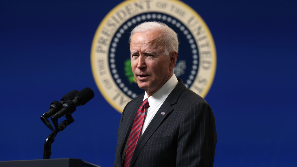 Joe Biden speaks in Washington, D.C.