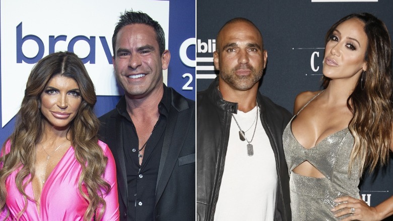 Teresa Giudice and Luis Ruelas, Joe Gorga and Melissa Gorga posing for a picture