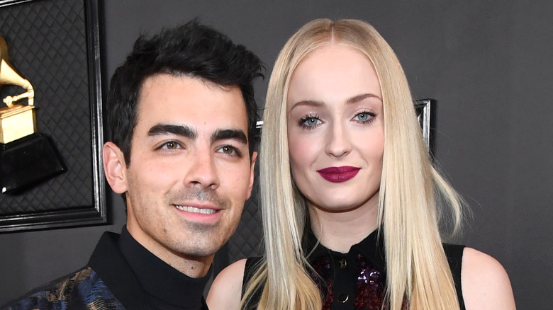 Joe Jonas and Sophie Turner on the red carpet