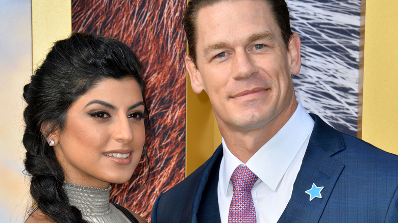 Shay Shariatzadeh and John Cena attends the Premiere of Universal Pictures' "Dolittle"