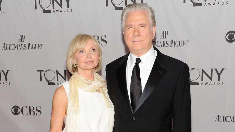 John Larroquette posing with his wife, Elizabeth