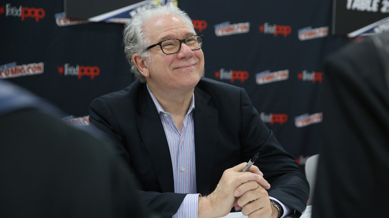 John Larroquette signing autographs for "The Librarians"