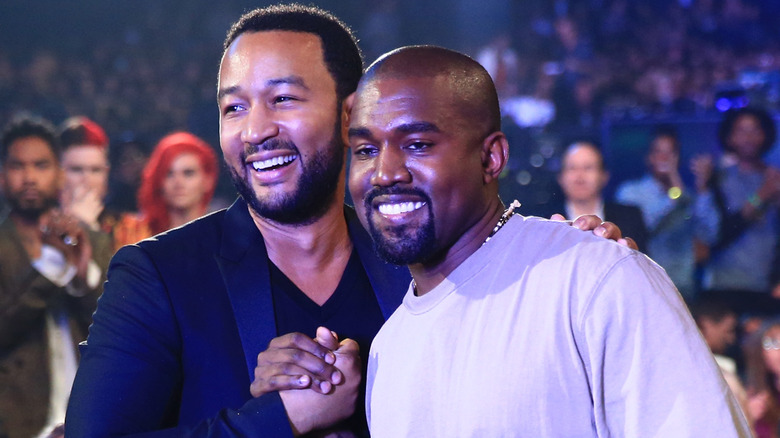 John Legend and Kanye "Ye" West smiling