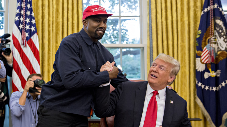 Kanye West and Donald Trump