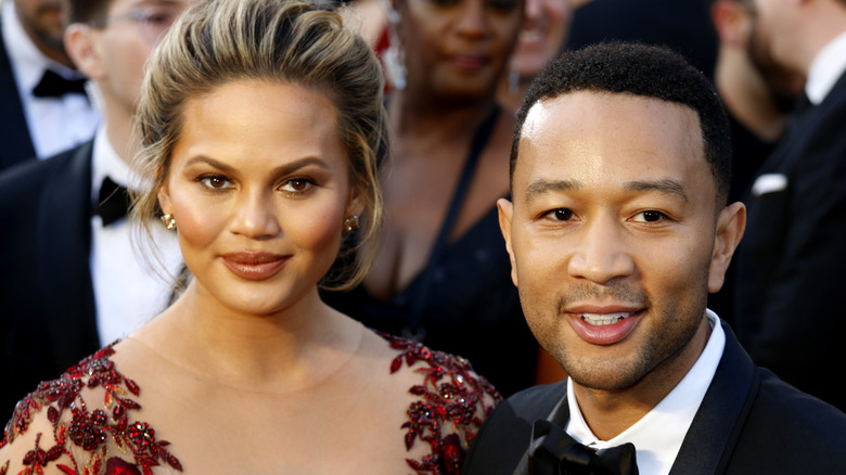 Chrissy Teigen and John Legend at the 88th Annual Academy Awards held at the Hollywood & Highland Center in Hollywood