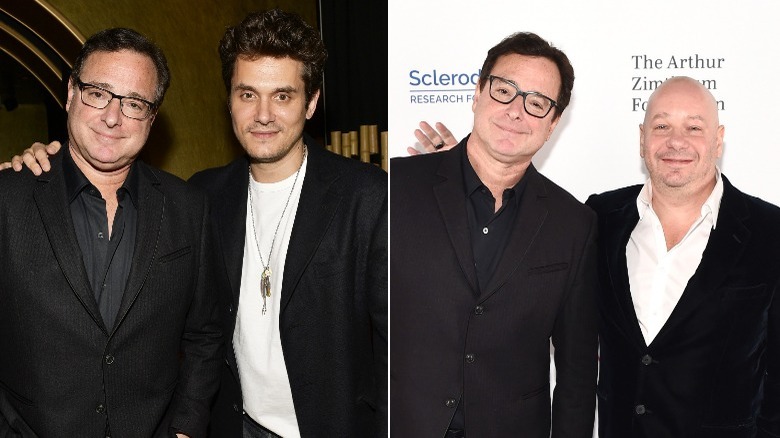 Bob Saget with John Mayer and Jeff Ross