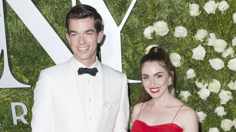 John Mulaney and Anna Marie Tendler at the Tony Awards