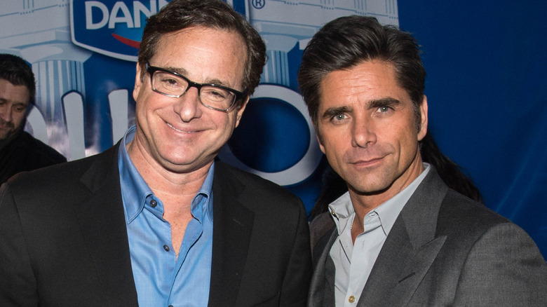 Bob Saget and John Stamos pose