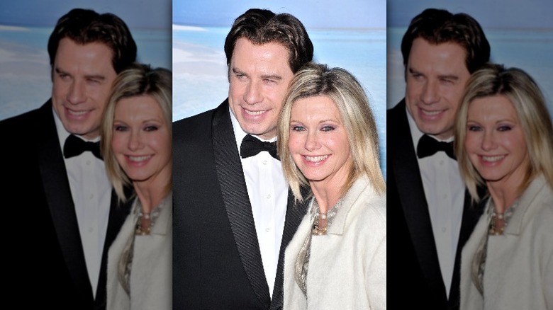 John Travolta Olivia Newton John on the red carpet together