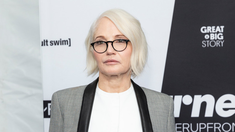 Ellen Barkin attends the 2018 Turner Upfront; Johnny Depp at the premiere of "Alice Through the Looking Glass"