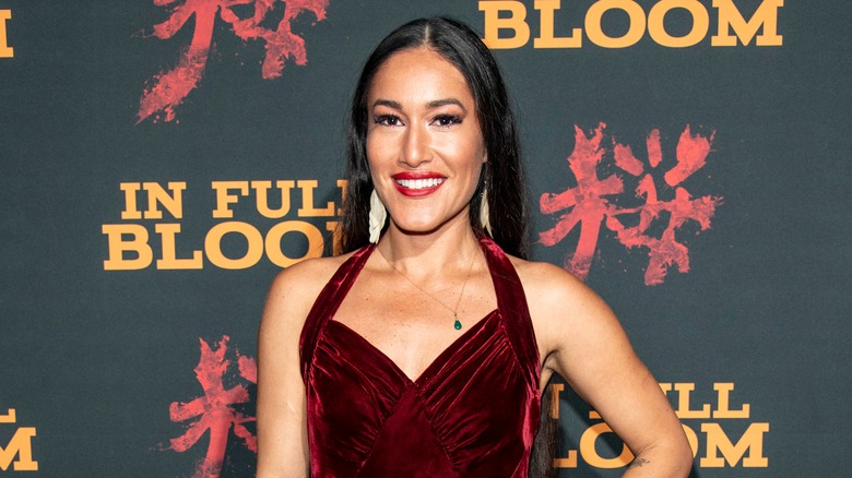 Q'orianka Kilcher on a red carpet