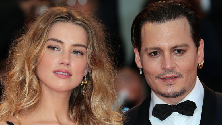 Johnny Depp and Amber Heard during the 72th Venice Film Festival 2015