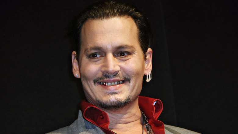 Johnny Depp smiling