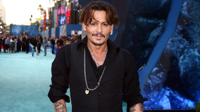 Johnny Depp smiling