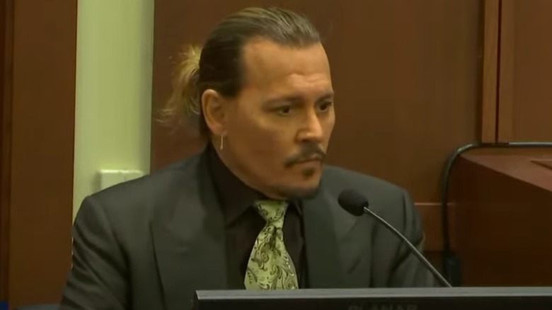 Johnny Depp testifying