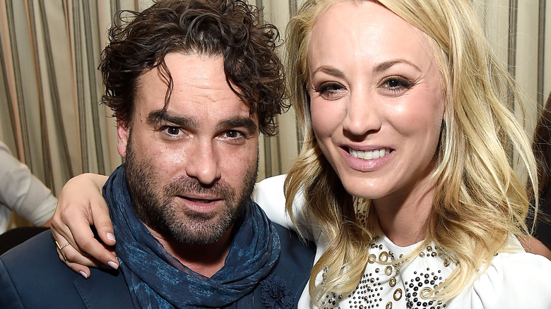 Johnny Galecki and Kaley Cuoco in 2017.