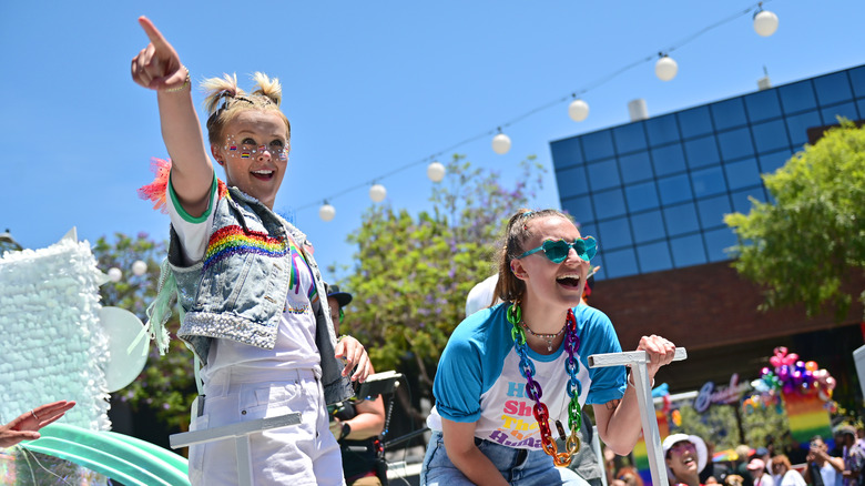JoJo Siwa and Kylie Prew at Pride