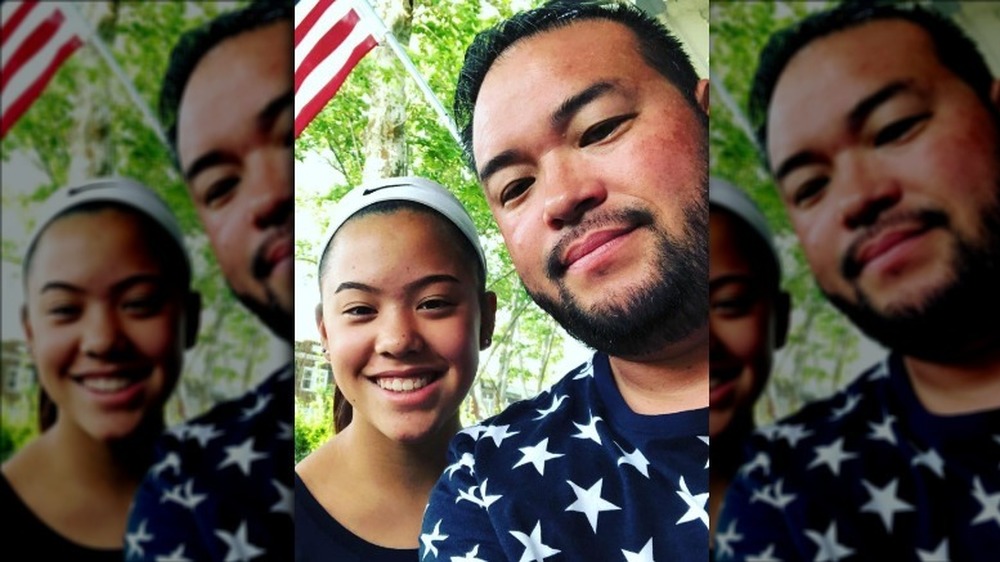 Hannah and Jon Gosselin posing for a selfie on Instagram