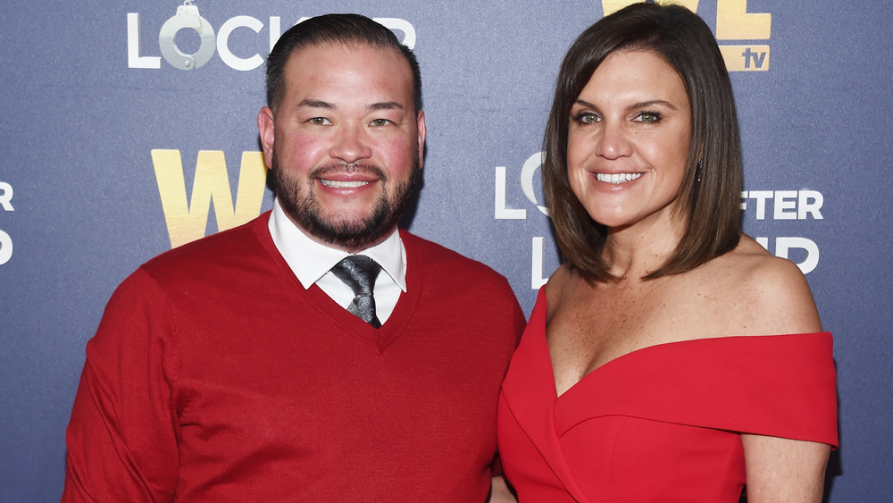 Jon Gosselin smiling, Colleen Conrad smiling