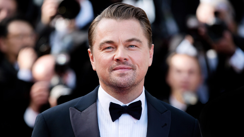 Leonardo DiCaprio wearing a tuxedo