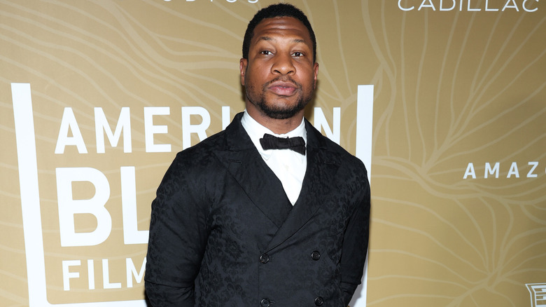 Jonathan Majors on the red carpet